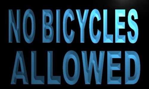 No Bicycles Allowed Neon Light Sign